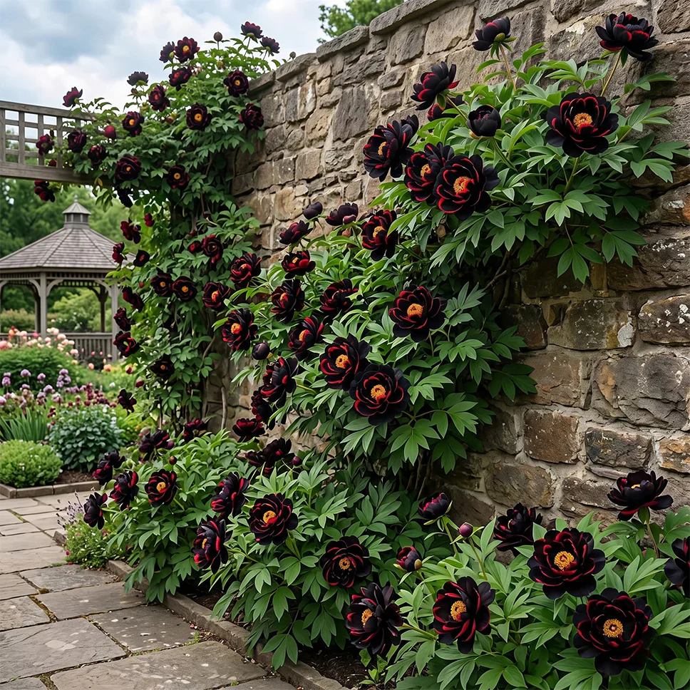 PetalRise – Bulbes de pivoine grimpante rustiques pour jardin