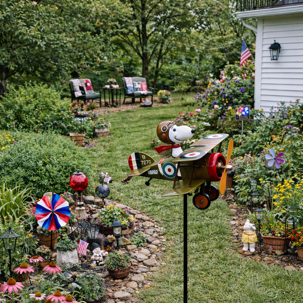 WindOra – Moulin à vent coloré pour jardin extérieur