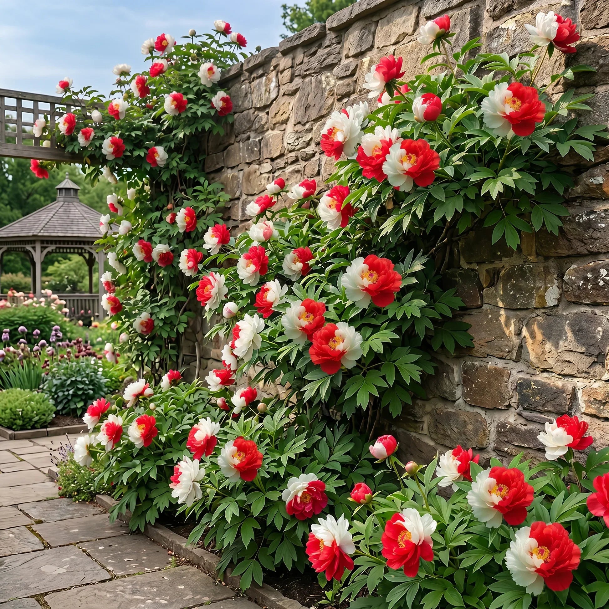 PetalRise – Bulbes de pivoine grimpante rustiques pour jardin