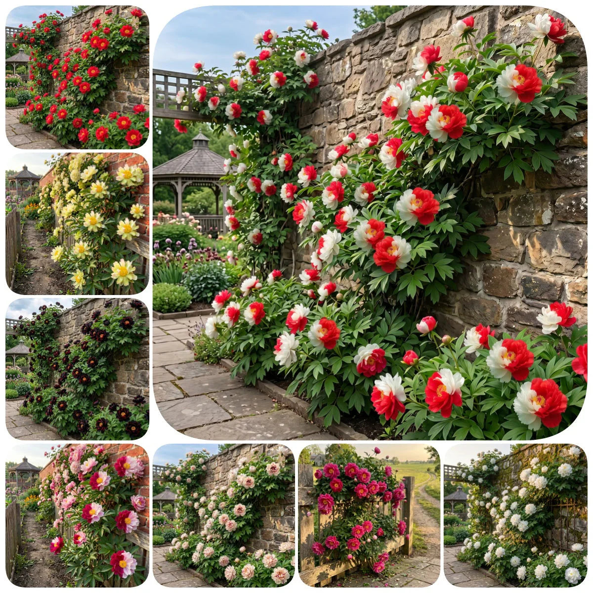 PetalRise – Bulbes de pivoine grimpante rustiques pour jardin