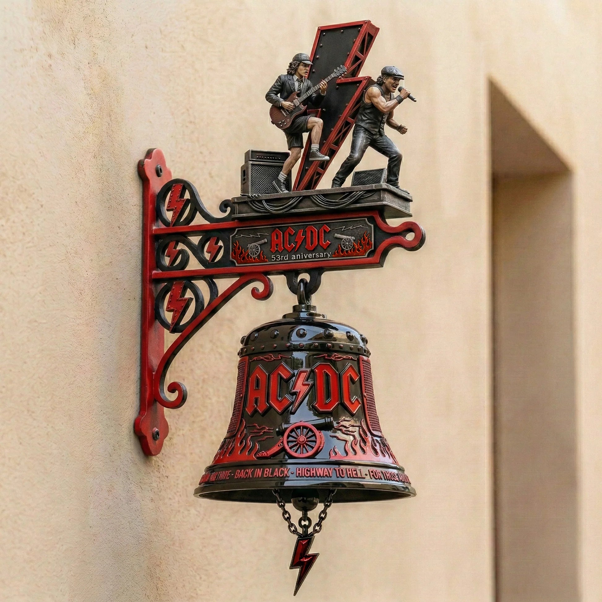EchoRelic – Cloche murale de collection en édition limitée AC/DC