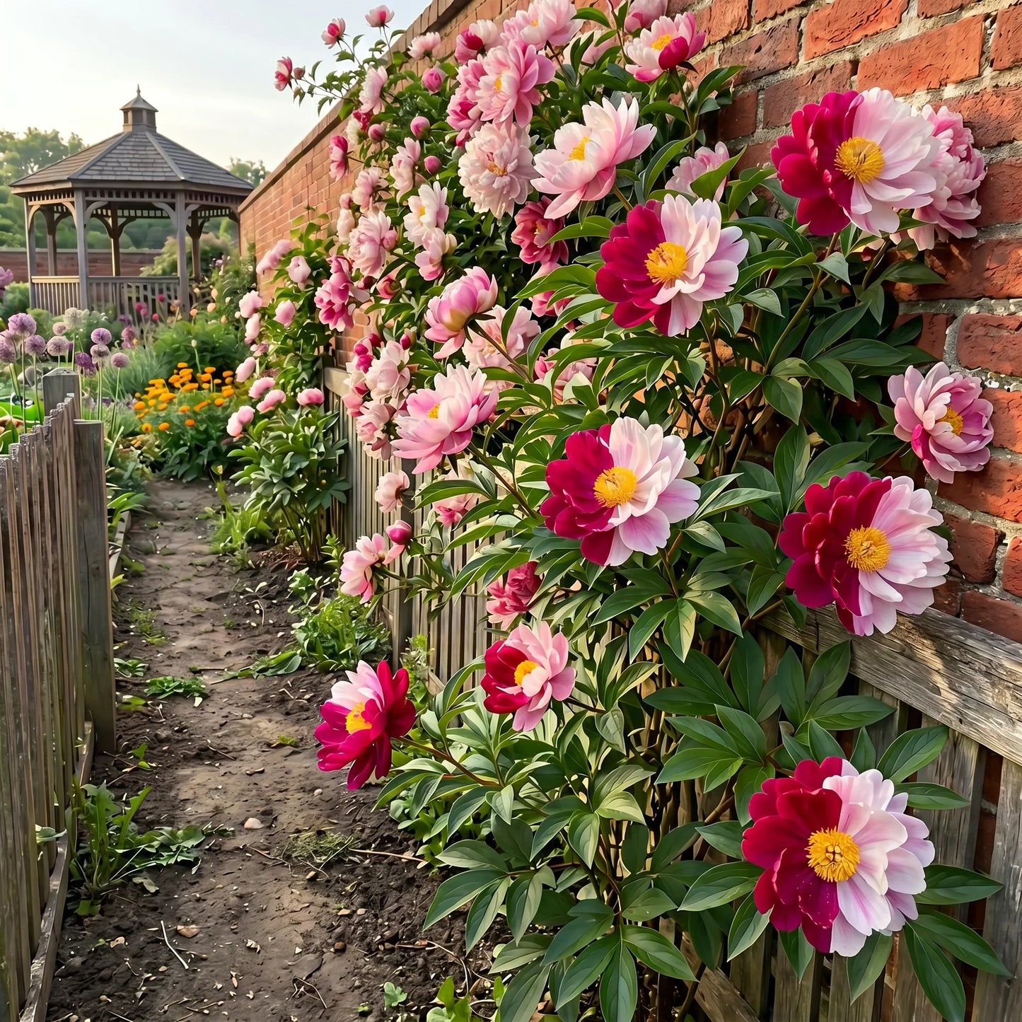 PetalRise – Bulbes de pivoine grimpante rustiques pour jardin