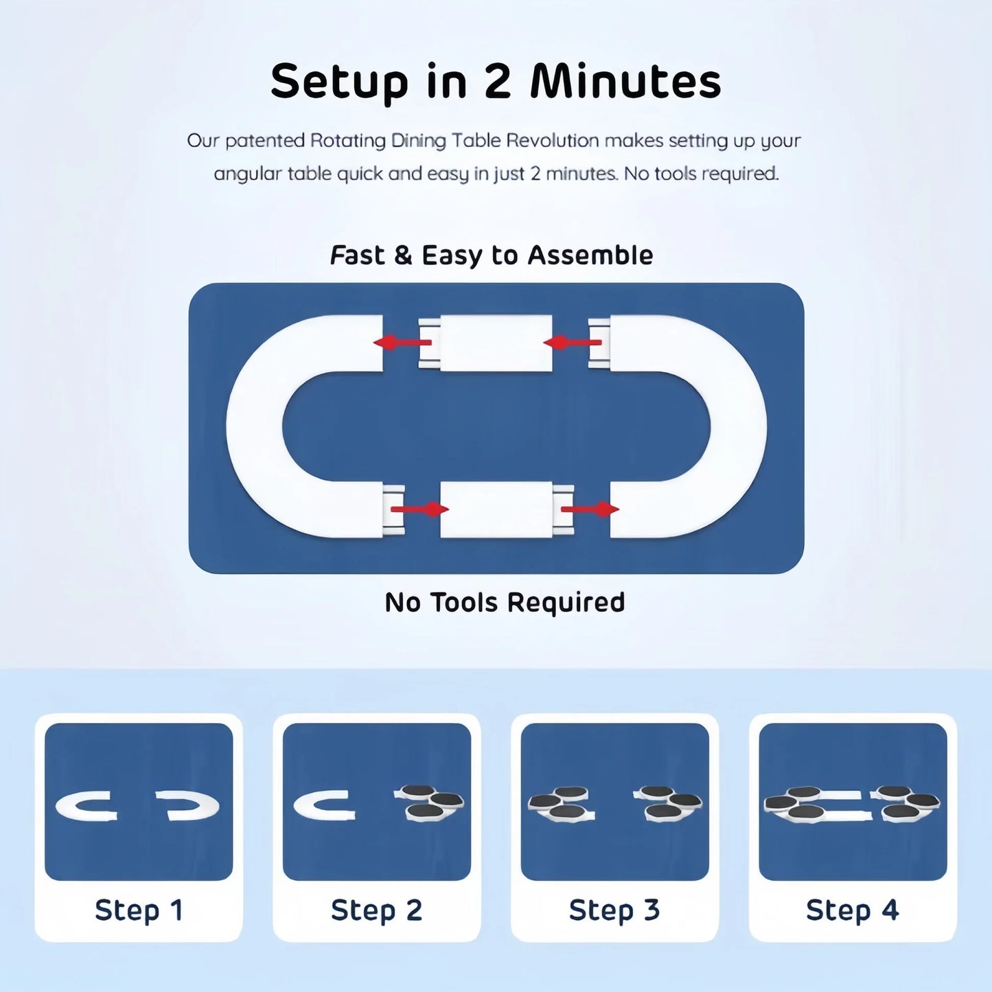 SpinServe – Support de table rotatif