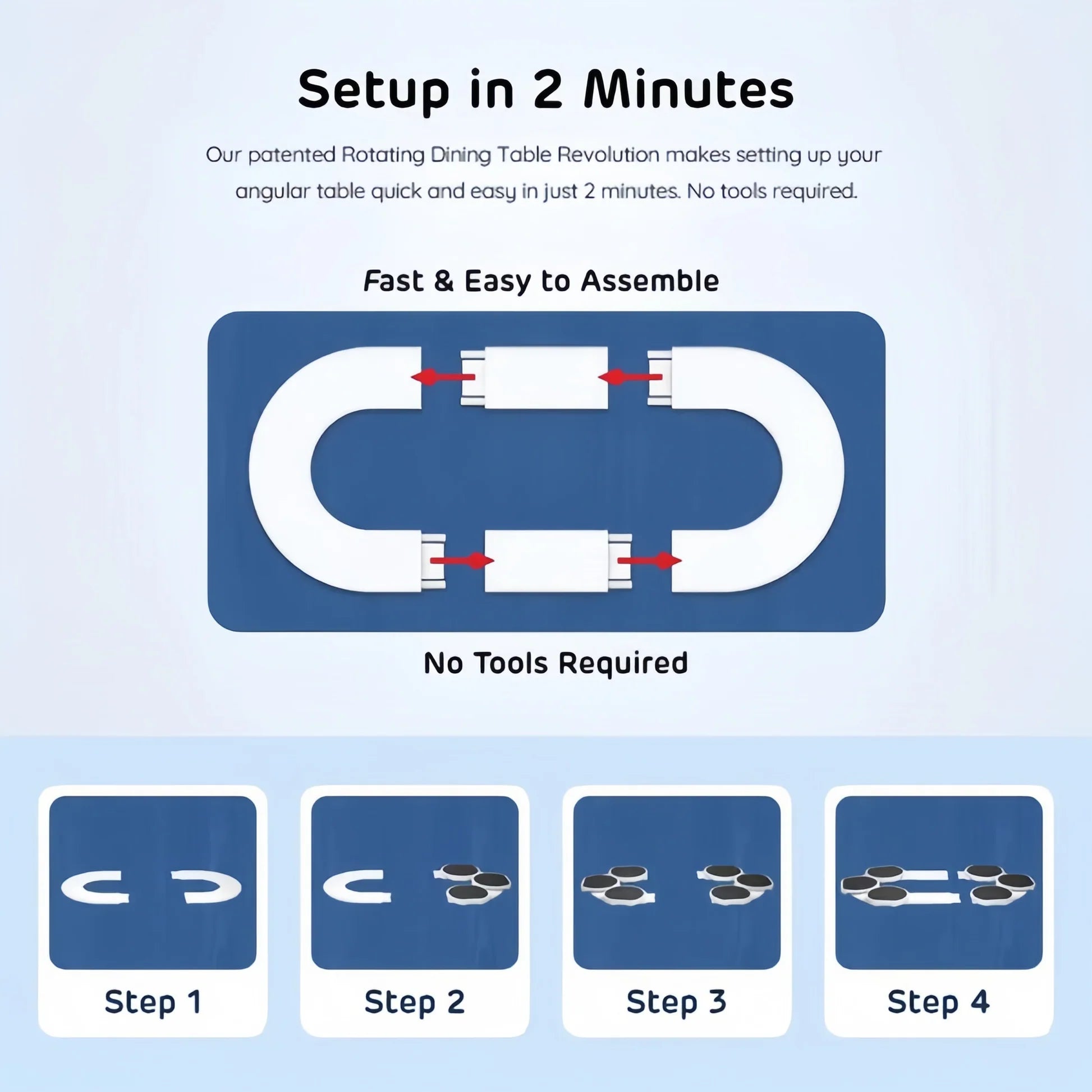 SpinServe – Support de table rotatif