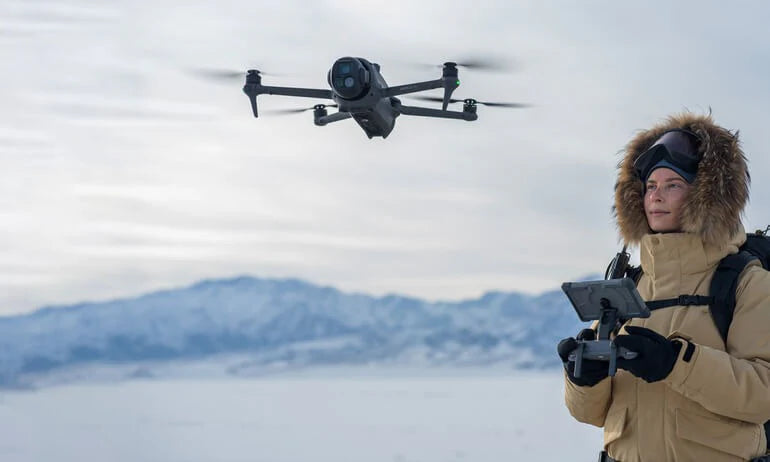 AirView Pro 4 nouvelle génération : Drone à triple caméra pour débutants et prises de vue de niveau professionnel